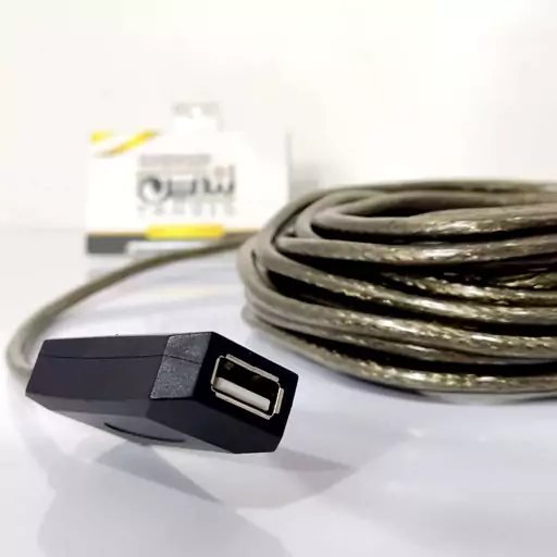 کابل افزایش طول USB به متراژ 10 متر برد دار برند دی نت - کد 11488