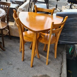 میز و صندلی ناهار خوری مدل مثلثی 3 نفره (پس کرایه)