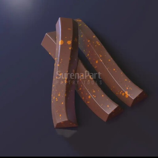 قالب پلی کربنات طرح شکلات کیت کت کد 104 ابعاد 28 در 12.5 سانت در ارتفاع 2.5 سانت 