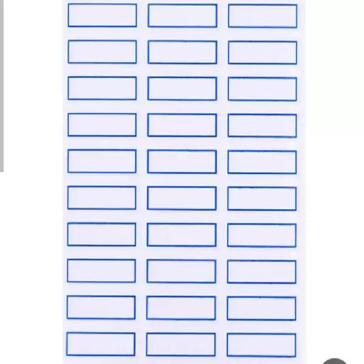 برچسب سفید دور مدادی بسته 2عددی