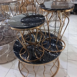 میز عسلی و جلو مبلی فلزی چهارتکه فورتیک مدل گلدانی (ارسال با باربری ، به صورت پس کرایه)