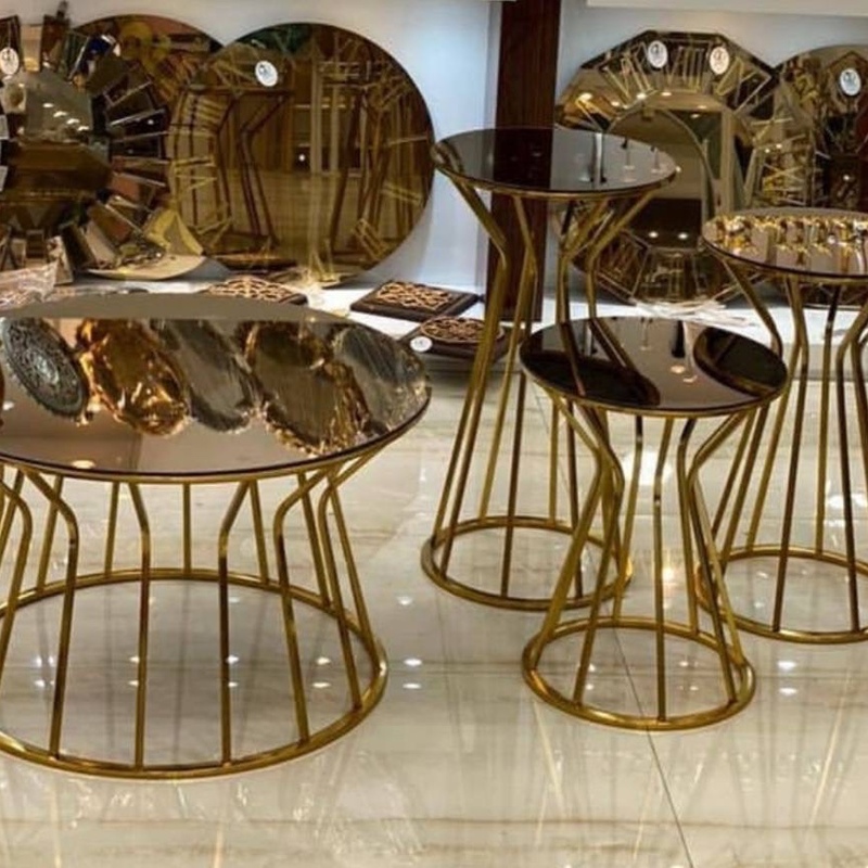میز عسلی و جلومبلی فلزی چهارتکه فورتیک مدل چتری (ارسال با باربری ، به صورت پس کرایه)