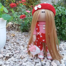 عروسک روسی موبلند قرمز بزرگ مناسب دکور وهدیه وتزئینات