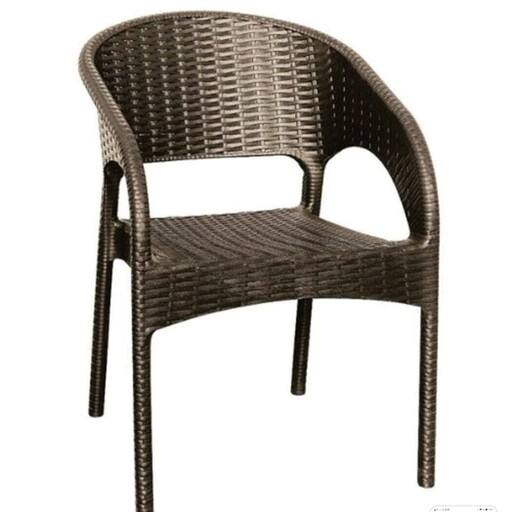 صندلی پلاستیکی دسته دار - -بسته بندی 6 عددی(حصیری) 