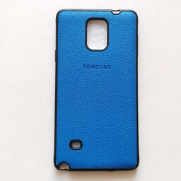 قاب طرح چرمی ژله ای درجه یک آبی گوشی سامسونگ Note 4