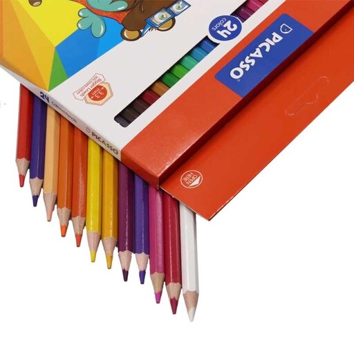 مداد رنگی 24 رنگ پیکاسو (جعبه مقوایی )