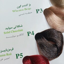 رنگ موی بدون آمونیاک نیو پرستیژ کالر سری ترکیبی شماره p4 رنگ شکلاتی سولید 100 میل