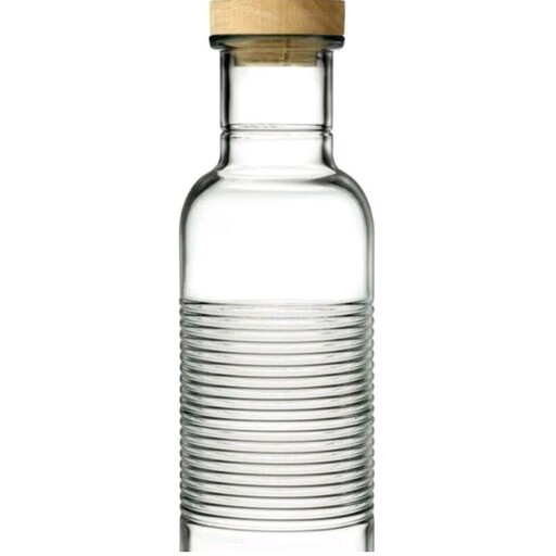 بطری آب درب چوبی