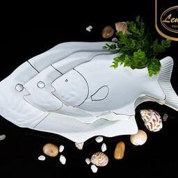 دیس با طرح زیبا  ماهی مجتمع تولیدی چینی لمون آراد 