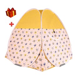 چادربازی فنری کودک با طرح زیبا فیلی زرد و پارچه تترون درجه یک (تهران سایانا) 