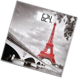 ترازو شیشه ای دیجیتال بیورر طرح پاریس مدل GS203 Paris beurer دو سال گارانتی