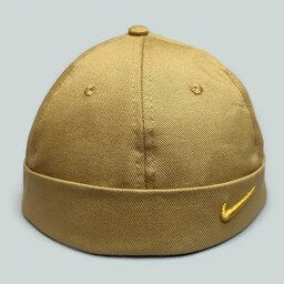 کلاه لئونی کتان کرم مدل Nike کد 9052