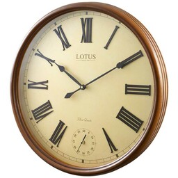 ساعت دیواری چوبی  مدل بولی هیلز  کد 152 لوتوس