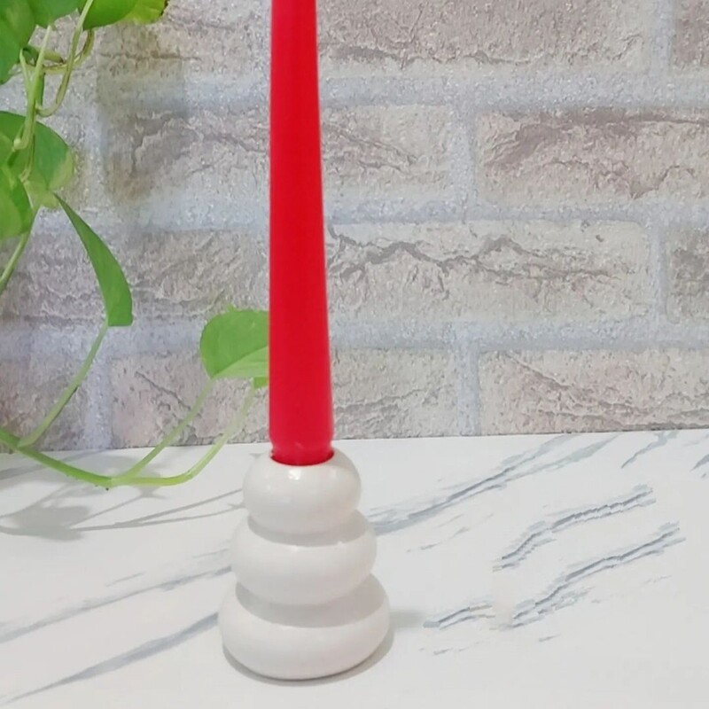 قالب سیلیکونی جا شمعی فنری مناسب سنگ مصنوعی