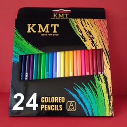 مداد رنگی24 رنگ (KMT ) شش ضلعی - جعبه مقوایی