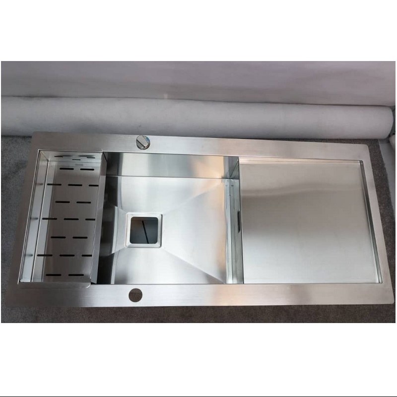 سینک ظرفشویی دستساز یک متری اسلیم SLIM ورق یک میل عمق22