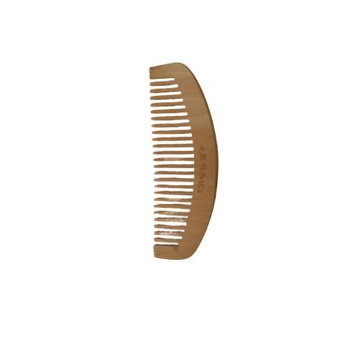 شانه مو مدل چوبی رنگ کرم تیره (ساخته شده از چوب محکم و تراش خورده)