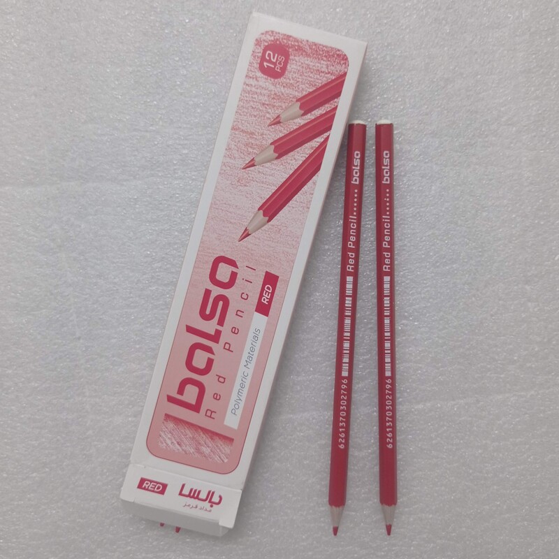 مداد قرمز  بالسا پلیمری تکی