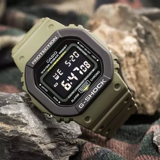 ساعت کاسیو جی شاک اورجینال  گارانتی پوزیترون مدل CASIO G-SHOCK  DW-5610SU-8DR