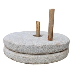 آسیاب دستی سنگی خانگی سنگ خارا مخصوص آسیاب گندم و جو که خاک پس نمیدهد . قطر 40 سانت آسیاب سنگی باکیفیت محصول آقای سنگی