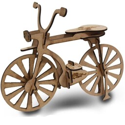 پازل چوبی سه بعدی طرح دوچرخه 