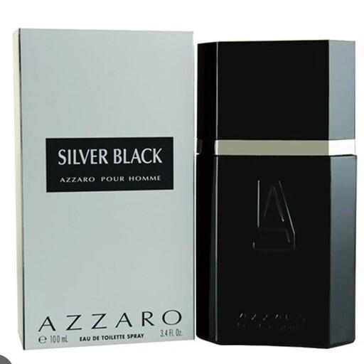 ادکلن ازارو سیلور بلک  ادوتویلت میل 100 AZZARO SILVER BLACK