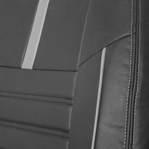 روکش صندلی چرم سوشیانت مناسب برای پژو 206 و 207 مدل R دوخت طوسی