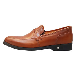 کفش مردانه مدل چرم طبیعی کد 00106t.k رنگ عسلی