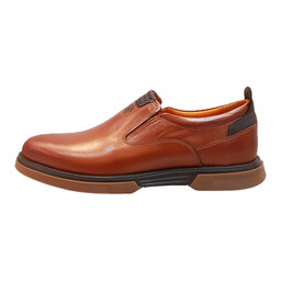 کفش روزمره مردانه مدل چرم طبیعی کد 00143t.k رنگ عسلی