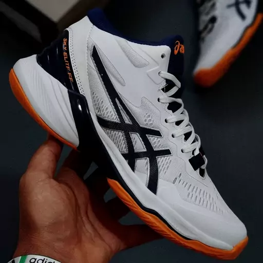 کفش والیبال دخترانه اسیکس مدل Asics Sky Elite FF 2 سفید زرد