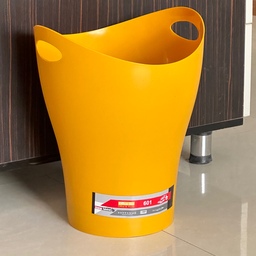 سطل زباله اداری آذران تحریرات - سایز بزرگ کد 601 - زرد