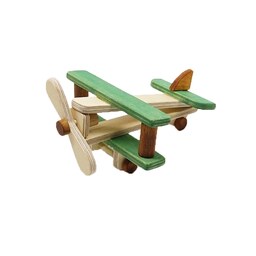 اسباب بازی چوبی ساختنی چوبال رنگ سبز  