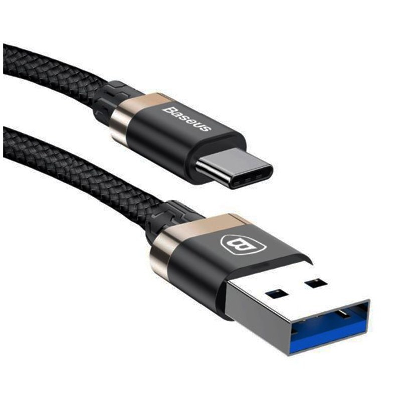 کابل تبدیل USB 3.0 به USB 3.0 Type-c باسئوس Golden Belt طول 1.5 متر