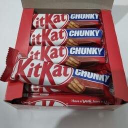 ویفر روکش شکلاتی کیت کت چانکی ترکیه Kitkat chunky سایز 38 گرمی بسته 12 عددی
