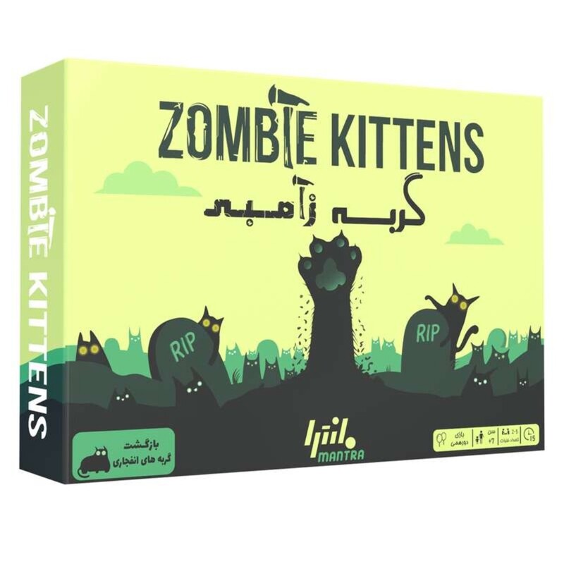 بازی فکری گربه زامبی zombie kittens محصول شرکت مانترا