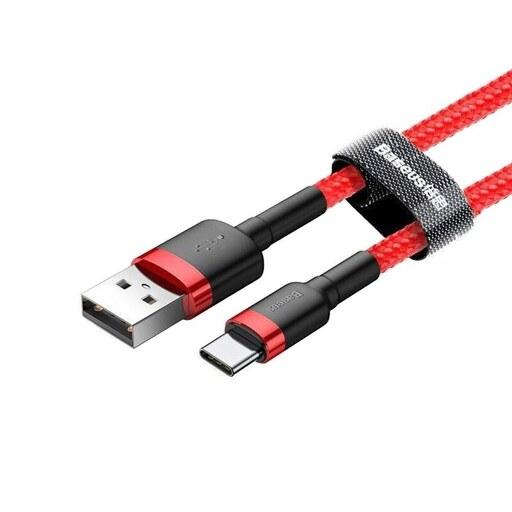 کابل تبدیل USB به لایتنینگ باسئوس مدل CALKLF-C19 Cafule طول 2 متر-قرمز