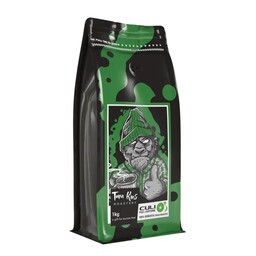 دانه قهوه 70 درصد ربوستا کولی سبز تام کینز  یک کیلویی 