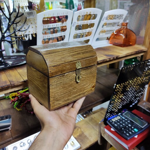 صندوقچه چوبی قفل دار -جعبه چوبی (11-13-16)
