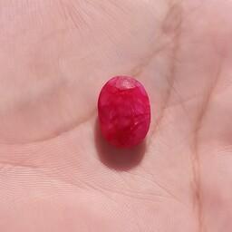 سنگ یاقوت سرخ اصل معدنی سایز بزرگ زیبا
