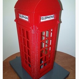 کیوسک تلفن لندن کلاسیک دکوری تزئینی شیک و خاص  قابل اجرا در ابعاد مختلف  تا 24 سانت 