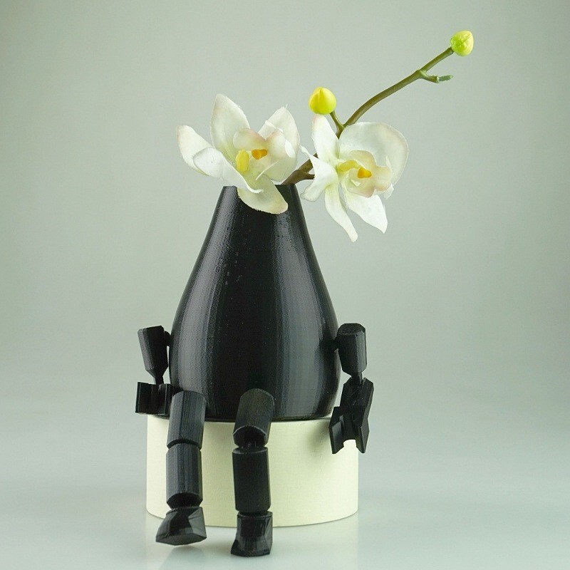 گلدان دکوراتیو مدرن فانتزی انعطاف پذیر قابل اجرا در رنگ دلخواه 