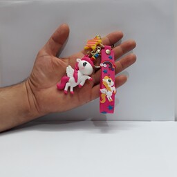 آویز عروسکی سیلیکونی اصلی اسب تک شاخ (unicorn) یونیکورن
