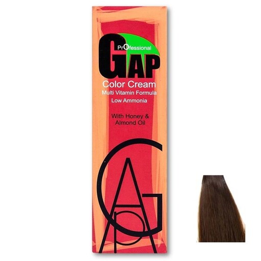 رنگ مو گپ (gap) شماره 6.7 سری شکلاتی مدل بلوند شکلاتی تیره (dark chocolate blonde ) حجم 100 میل