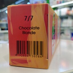 رنگ مو گپ (gap) شماره 7.7 سری شکلاتی مدل بلوند شکلاتی(chocolate  blonde) حجم 100 میل