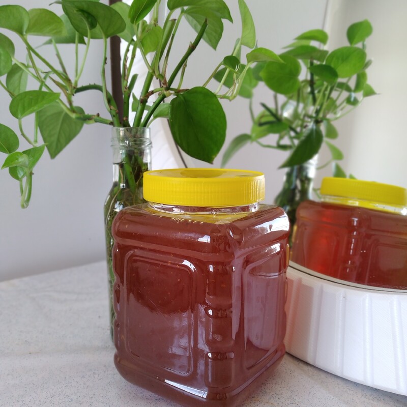 عسل طبیعی شهد گل تضمینی یک کیلویی (خام و بدون حرارت)