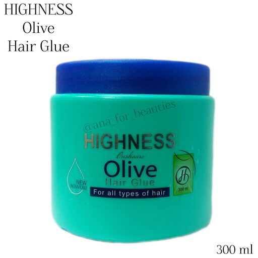 چسب موی هاینس حاوی روغن زیتون حجم 300 میل
Highness Olive Hair Glue