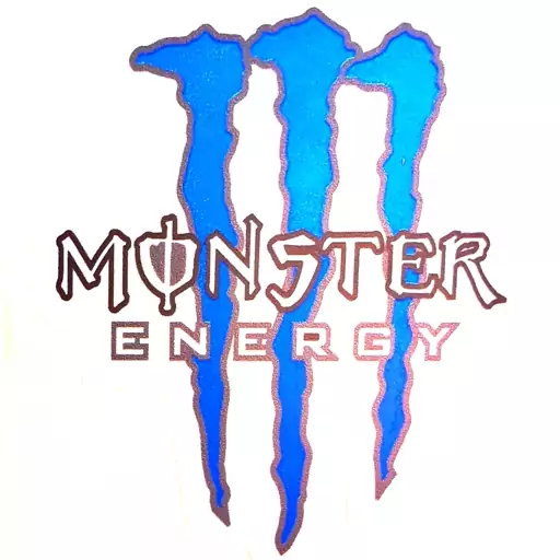 استیکر خودرو مانستر آبی MONSTER ENERGY BLUE(پس کرایه) 