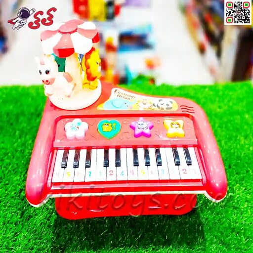 پیانو اسباب بازی موزیکال پایه دار با رقص نور Mousical piano toy 8852