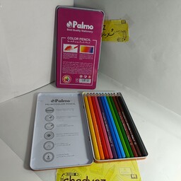 مداد رنگی جعبه فلزی پالمو