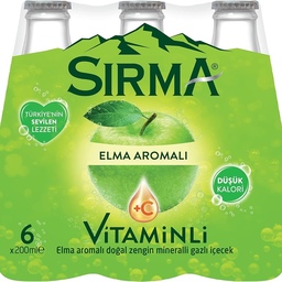 نوشیدنی 6 تایی ویتامینه با طعم سیب سیرما Sirma